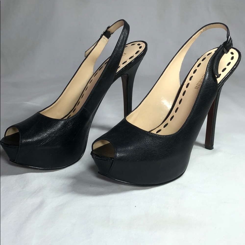 Black Slingback Heels